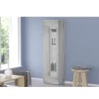 Dizajni i Kabinetit të Ekranit të Dhomës së Ndenjes në Dru të Bardhë, Antracit ose Betoni - Suzana Viadurini