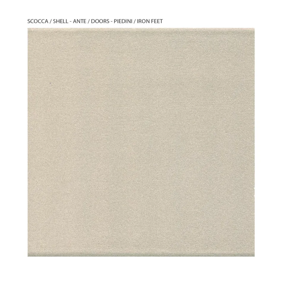 Vitron i dhomës së ndenjes me 1 derë në MDF, finiturë nikel, Prodhuar në Itali - Hilde Viadurini