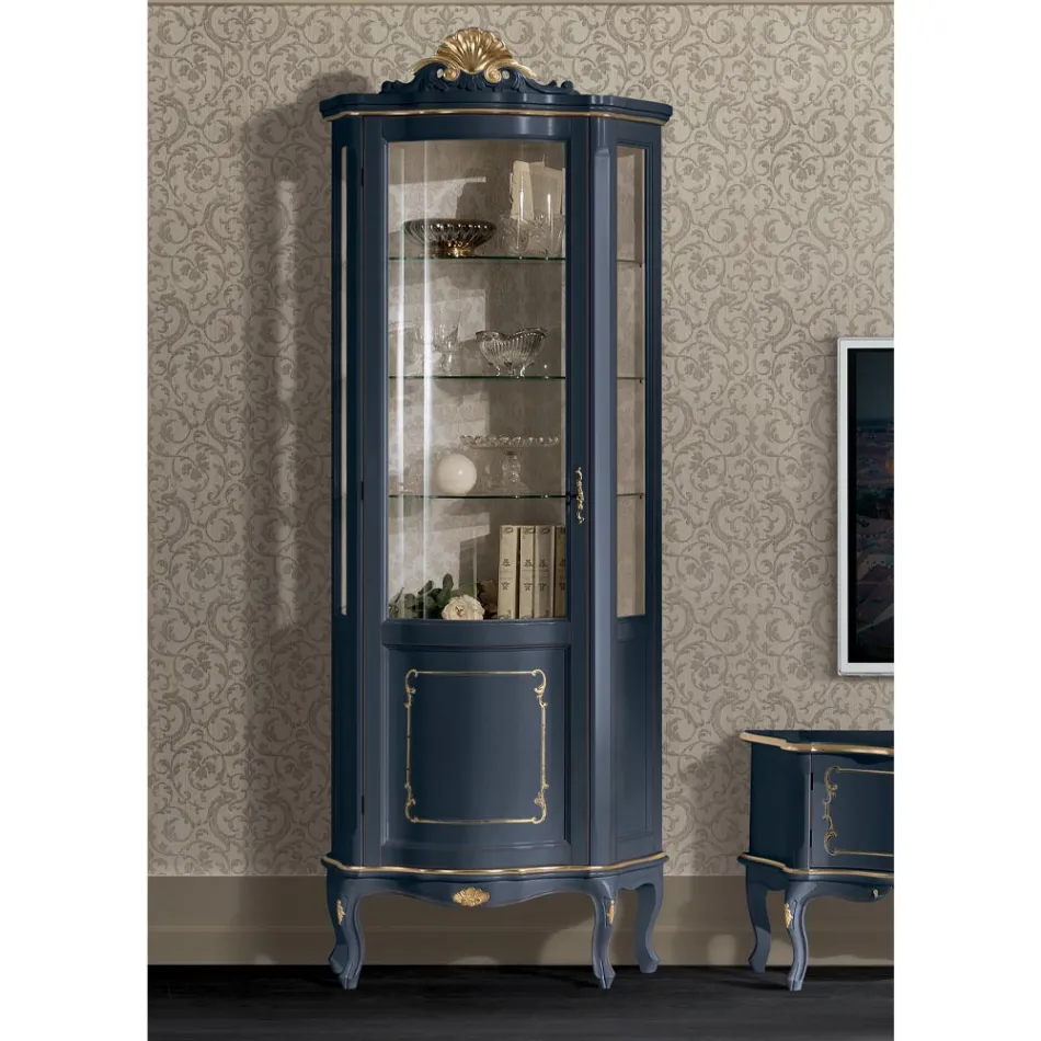 Vitrina druri e dhomës së ndenjes me 1 derë luksoze Prodhuar në Itali - Leonor Viadurini