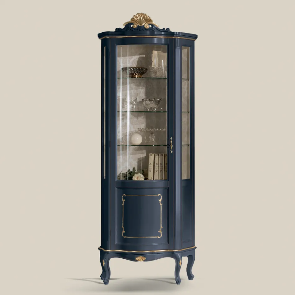 Vitrina druri e dhomës së ndenjes me 1 derë luksoze Prodhuar në Itali - Leonor Viadurini