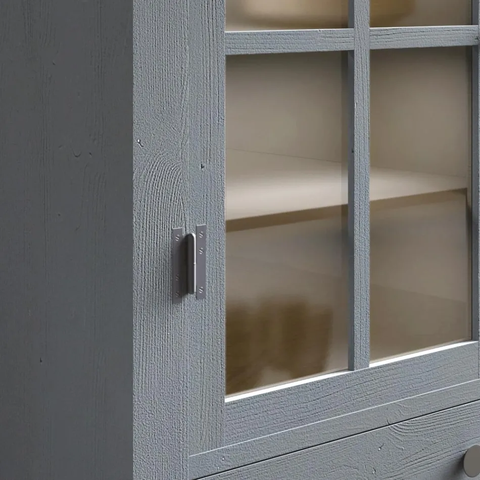 Vitrina e dhomës së ndenjes me dru bredhi të fortë Prodhuar tërësisht në Itali - Pascual Viadurini