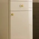 Vitrina Njëngjyrëshe me Rafte të Brendshme Xhami Prodhuar në Itali - Karamele Viadurini