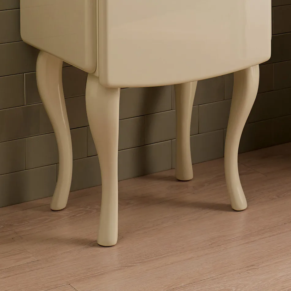 Vitrina Njëngjyrëshe me Rafte të Brendshme Xhami Prodhuar në Itali - Karamele Viadurini