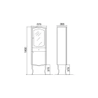 Vitrina Njëngjyrëshe me Rafte të Brendshme Xhami Prodhuar në Itali - Karamele Viadurini