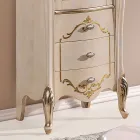 Vitrina e dhomës së ndenjes me 1 derë xhami dhe 3 sirtarë Prodhuar në Itali - Londër Viadurini