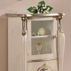 Vitrina e dhomës së ndenjes me 1 derë xhami dhe 3 sirtarë Prodhuar në Itali - Londër Viadurini