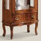 Vitrina e dhomës së ndenjes me arre ose dru të bardhë me 1 derë Prodhuar në Itali - Versajë Viadurini