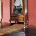 Vitrinë me 1 sirtar, 1 derë dhe rafte qelqi Prodhuar në Itali - Anansi Viadurini