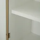 Ekrani prej druri me futje të sipërme dhe të rrumbullakosura me 2 dyer dhe 2 sirtarë - Rachel Viadurini