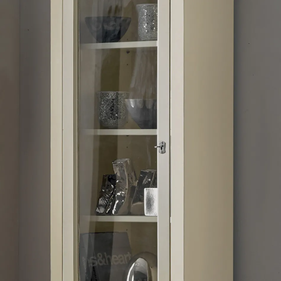 Ekspozita prej druri me fije fildishi të patinuar. Prodhuar në Itali - Fosta Viadurini