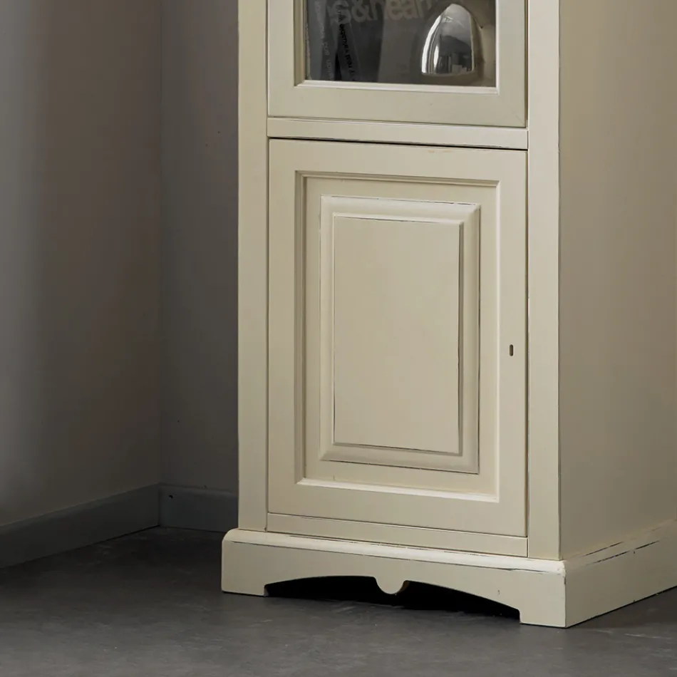 Ekspozita prej druri me fije fildishi të patinuar. Prodhuar në Itali - Fosta Viadurini