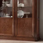 Ekspozita prej druri me dekorim arre të patinuar me zbukurim zambak Prodhuar në Itali - Femra Viadurini