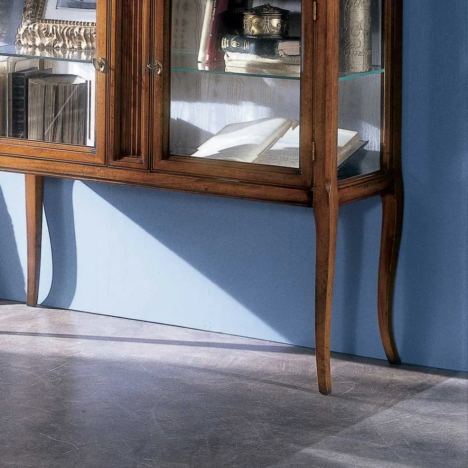 Vitrinë me dru të ngurtë Toulipier Prodhuar në Itali - Chantico Viadurini