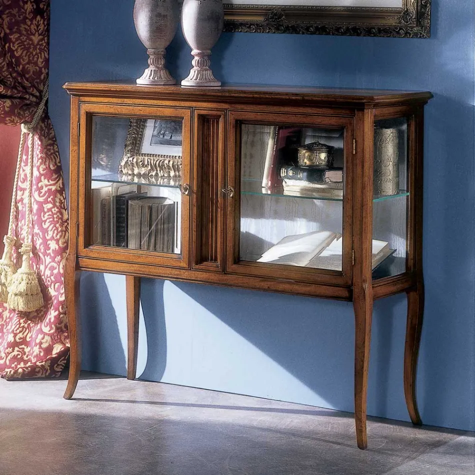 Vitrinë me dru të ngurtë Toulipier Prodhuar në Itali - Chantico Viadurini