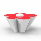 Vondom Agatha harton tryezë në natyrë me polietilen me ngjyra Viadurini