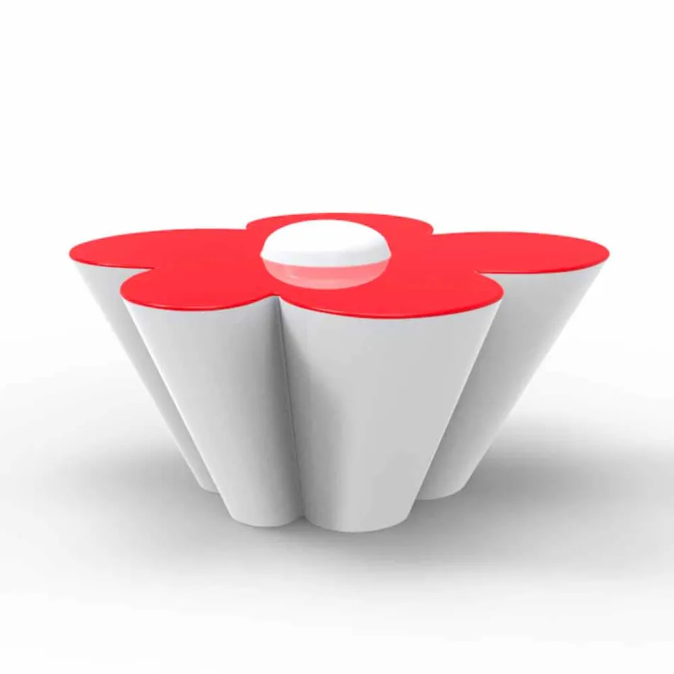 Vondom Agatha harton tryezë në natyrë me polietilen me ngjyra Viadurini