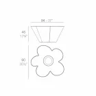 Vondom Agatha harton tryezë në natyrë me polietilen me ngjyra Viadurini