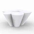 Vondom Agatha harton tryezë në natyrë me polietilen me ngjyra Viadurini