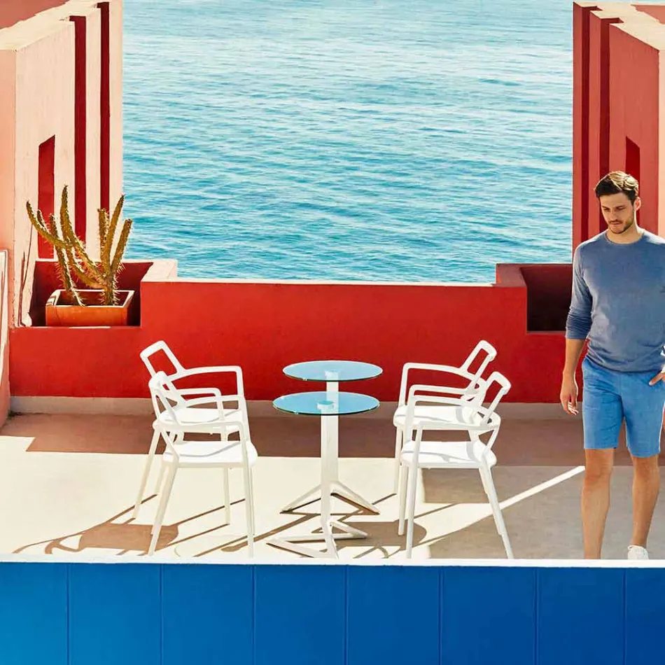 Karrige kopshti me polipropilen me dizajn modern Vondom Delta Viadurini