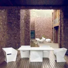 Kolltuk kopshtesh me llak të bardhë Vondom Faz me dizajn modern Viadurini