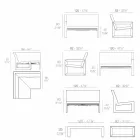 Rri kot kopshtit Vondom Frame me dizajn modern Viadurini