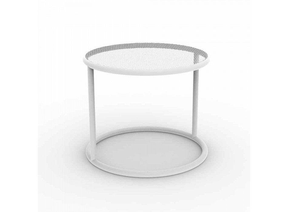 Dizajni Vondom Kes tryezë e rrumbullakët e kopshtit prej çeliku Viadurini