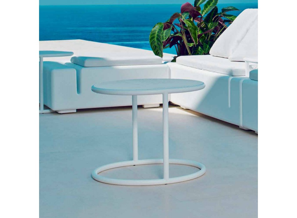 Dizajni Vondom Kes tryezë e rrumbullakët e kopshtit prej çeliku Viadurini