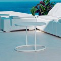 Tavolinë e rrumbullakët kafeje Vondom Kes, e bërë prej çeliku, dizajn modern