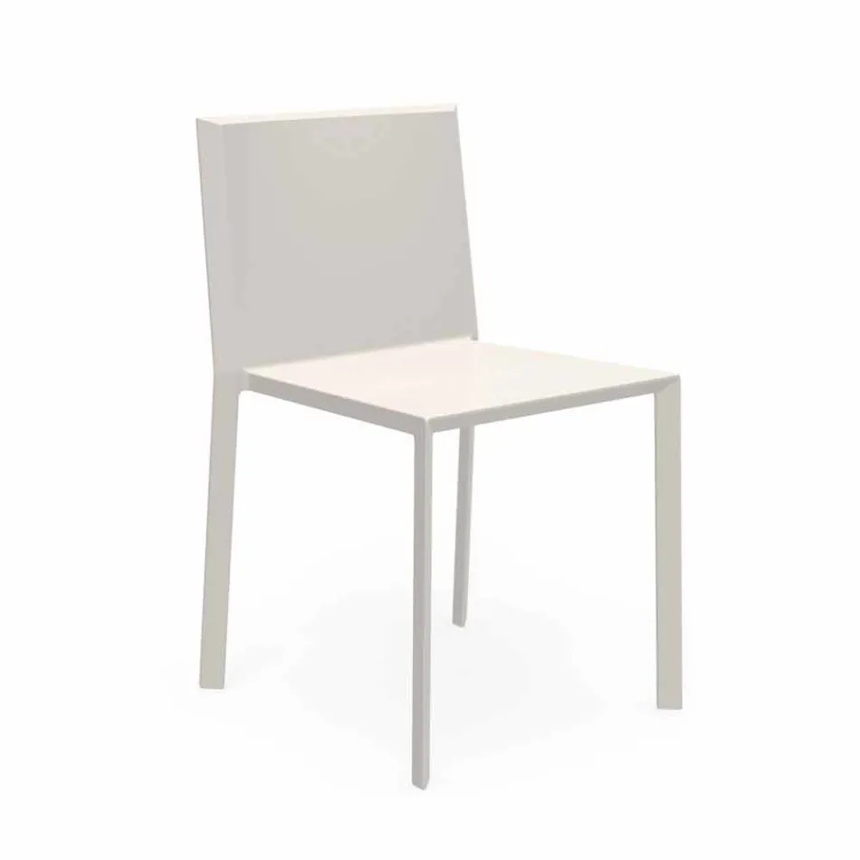 Karrige kopshtesh stackable Vondom Quartz me dizajn modern Viadurini