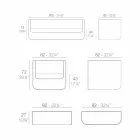 Sallë pritjeje në natyrë Vondom Ulm me dizajn modern të bardhë Viadurini