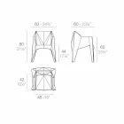 Karrige kopshti me ngjyra Vondom Voxel me dizajn modern Viadurini