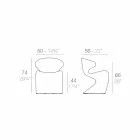 Wondom Wing karrige kopsht me dizajn modern Viadurini